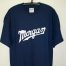 Dark blue Morgan script T-shirt