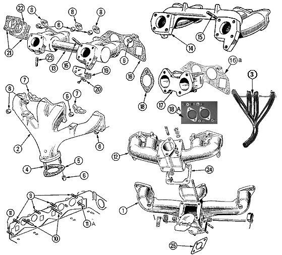 intake exhaust parts