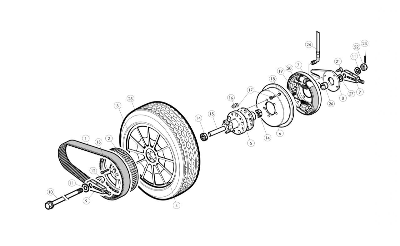 Illustration of Rear Brakes